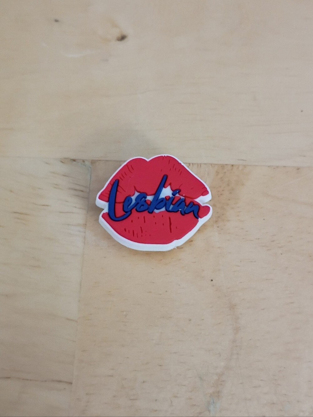 10 for $10 Jibbitz Croc Charms - Pride - Red Lips 'Lesbian' - New Shoe Charm
